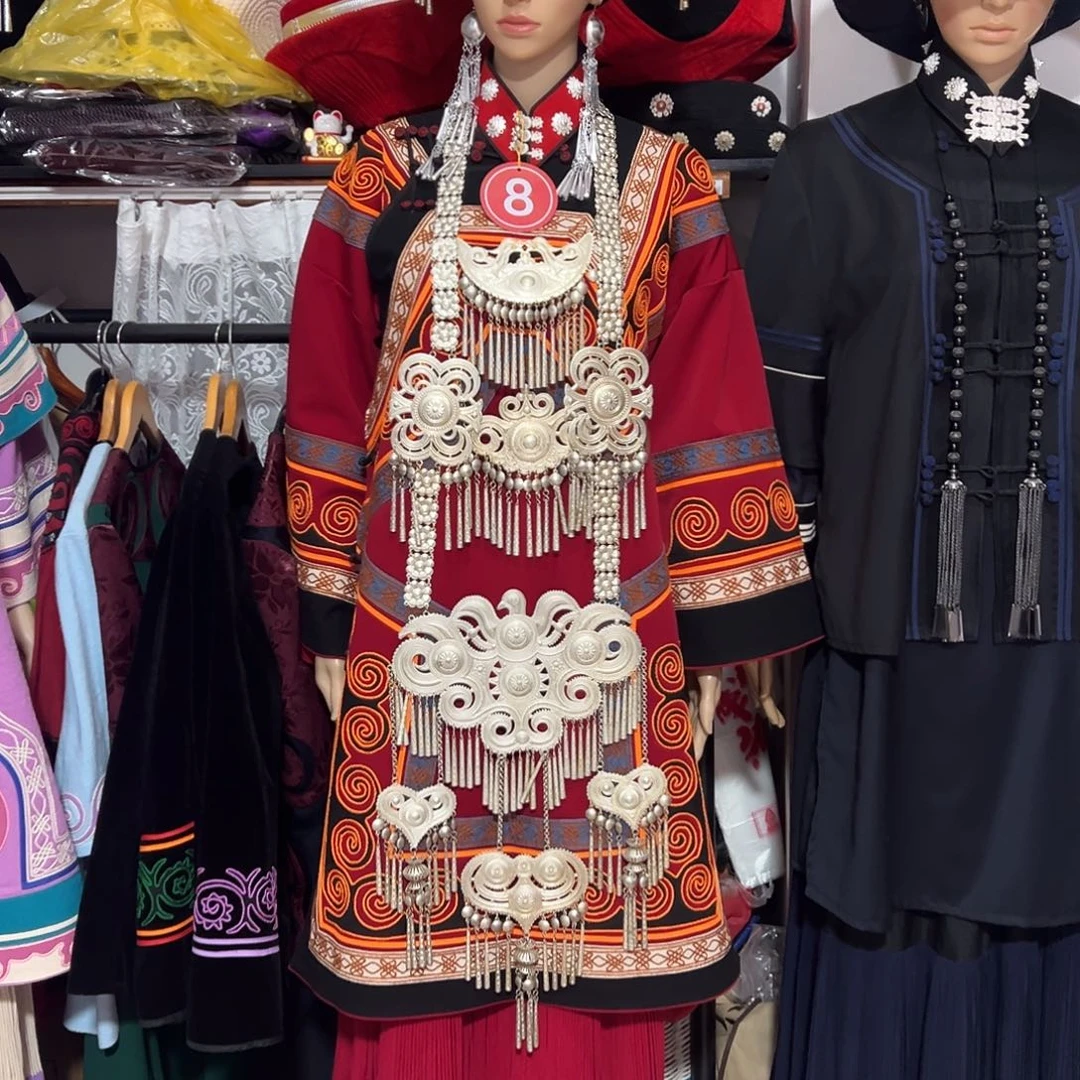 彝族手工婚服套装
