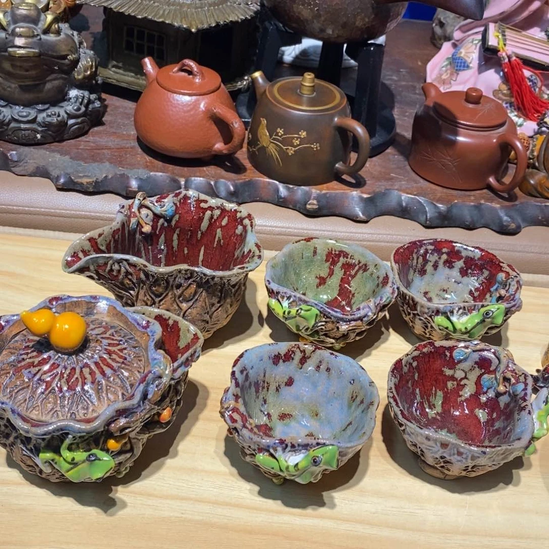 紫砂茶壶密胺手绘陶瓷