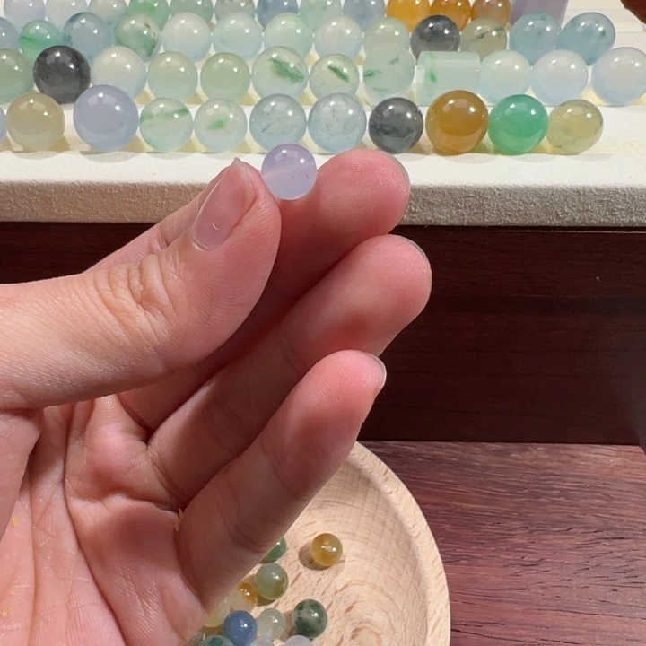 翡翠散珠天然缅甸翡翠A货7.6