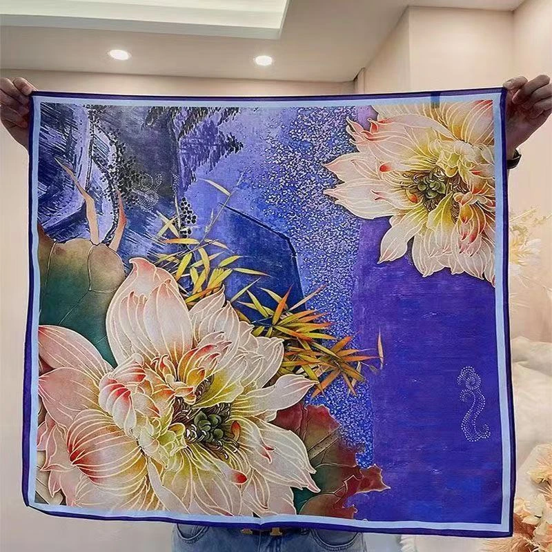 景绣丽景缎丝巾12