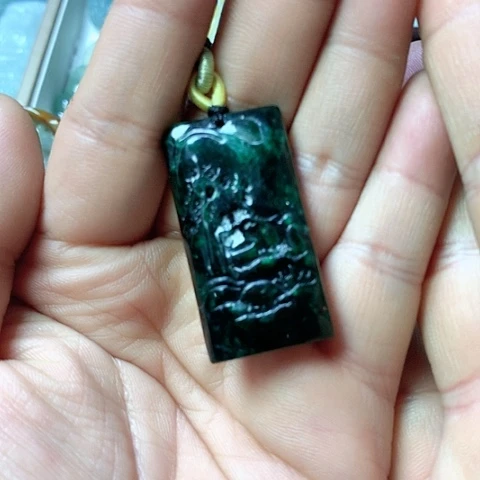 翡翠颈饰未镶嵌天然缅甸翡翠a货