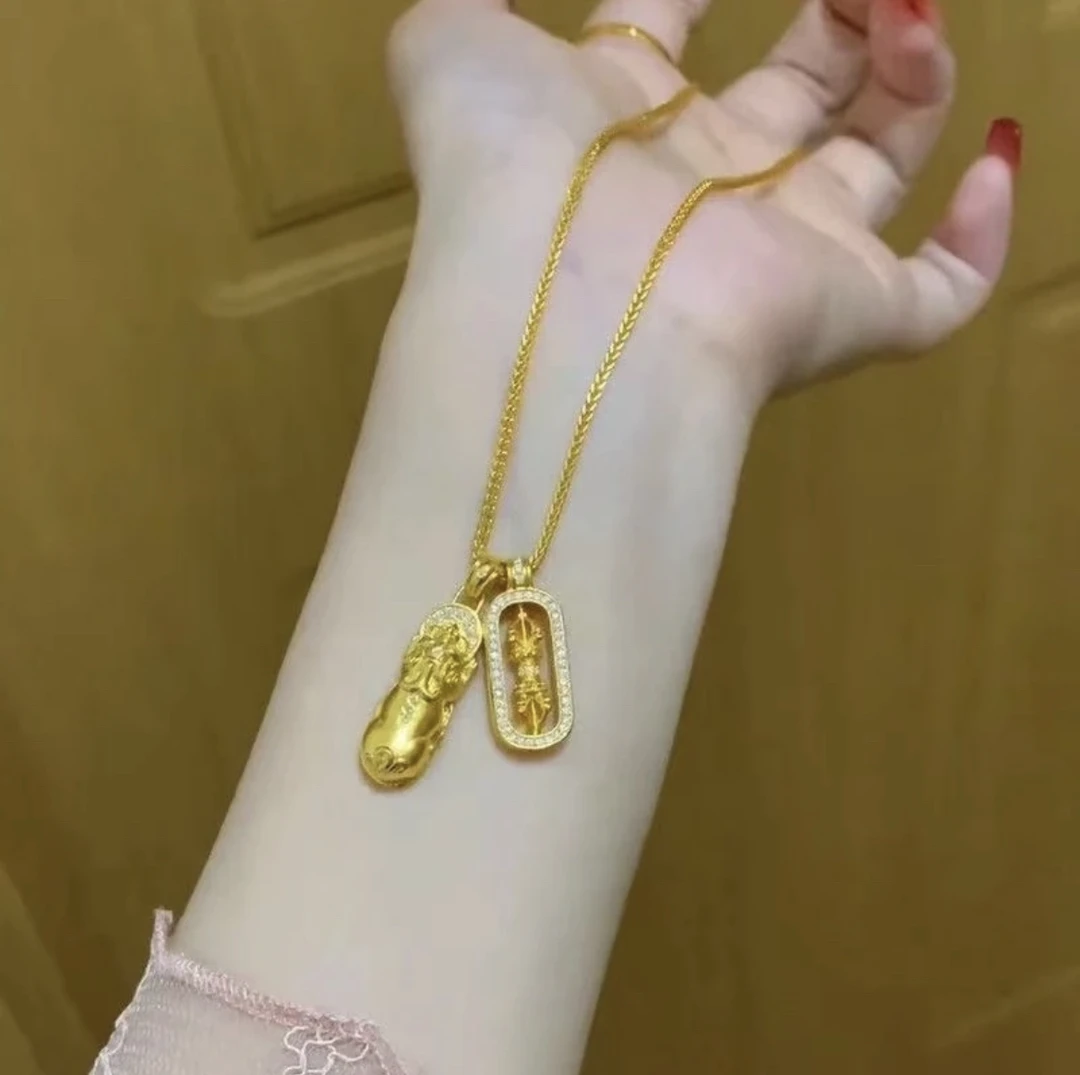 铜合金项链 韦/雪同款 貔貅项链