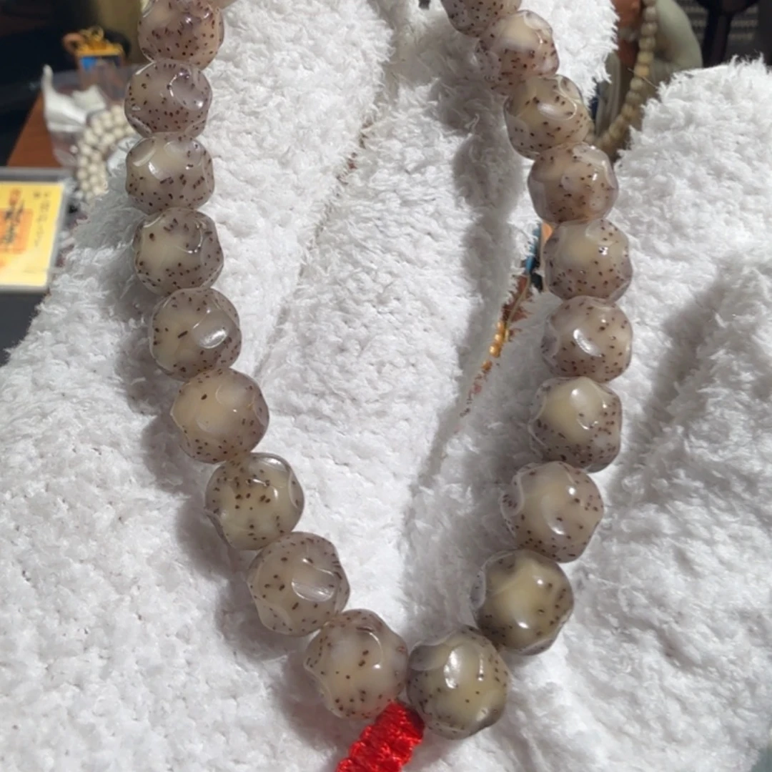 吊坠星月菩提9.9尺寸超大超冰满工全玉化无相手持