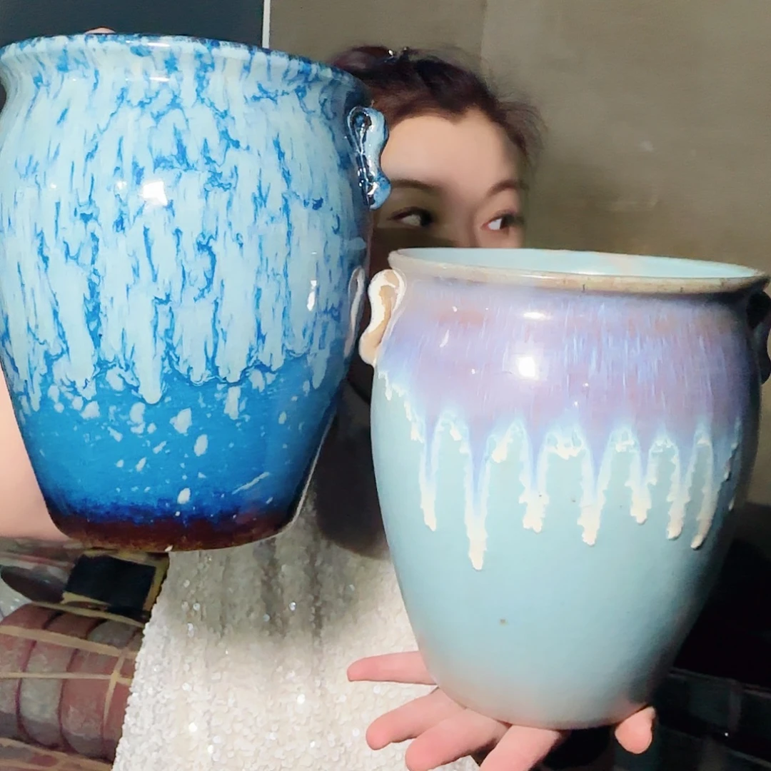 花盆紫砂高21口17