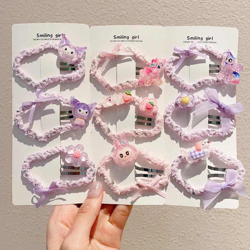 库洛米儿童碎发夹女孩2025新款前额刘海夹女童星星后脑勺发卡头饰