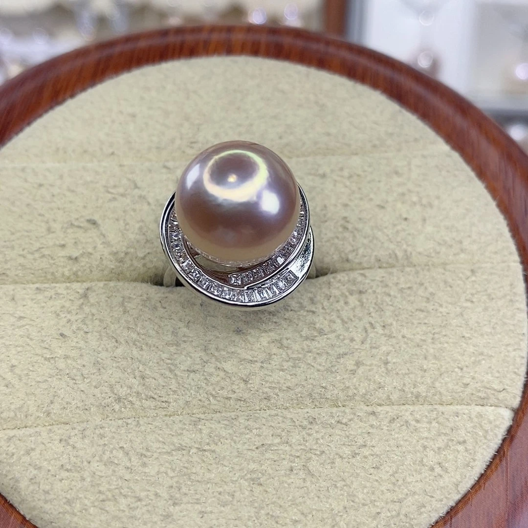 合金淡水珍珠戒指