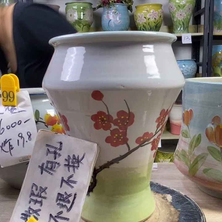 景德镇高温陶瓷花盆