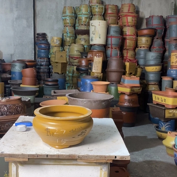 紫砂花盆紫砂花盆