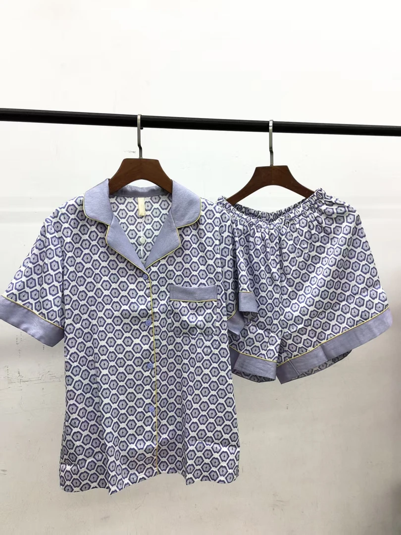 770【琴公子专属】夏季薄款短袖短裤高级家居服套装