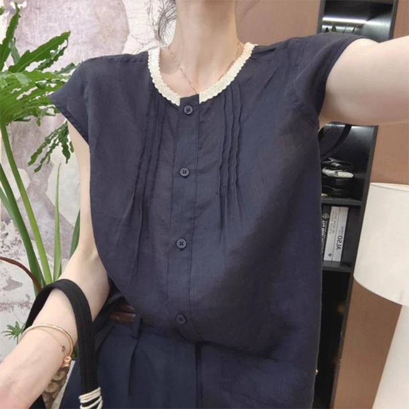 2025年超流行夏季时尚爆款好看日常休闲潮流气质百搭宽松女装衬衫