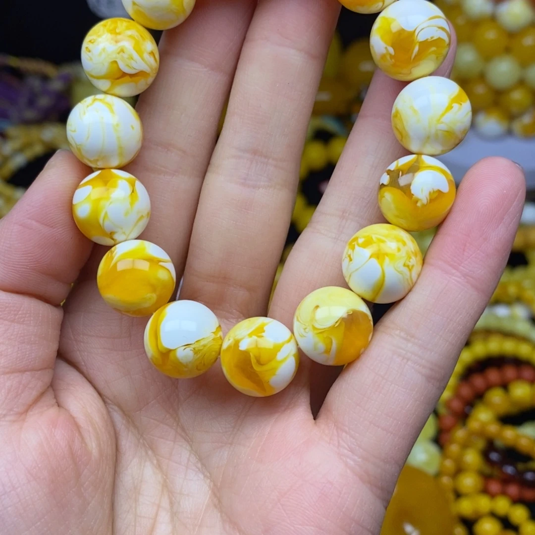 柯***柯14瓷白花手串一条