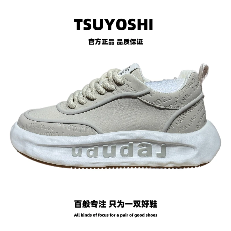 2025新款时尚潮男百搭同款皮面透气一脚蹬户外增高英伦休闲阿甘鞋