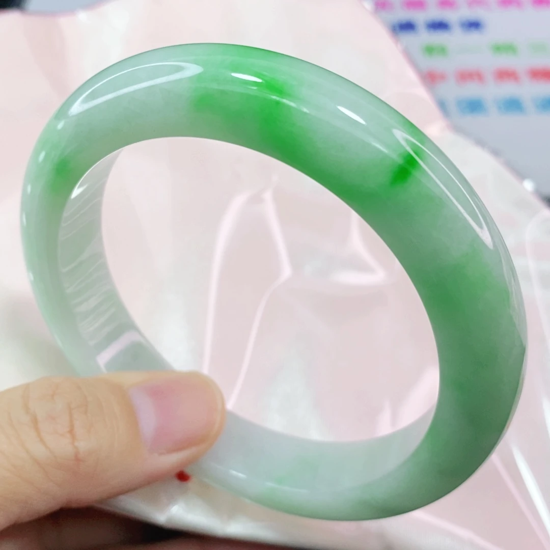 未镶嵌手镯翡翠62.2圈口高货毕业强推