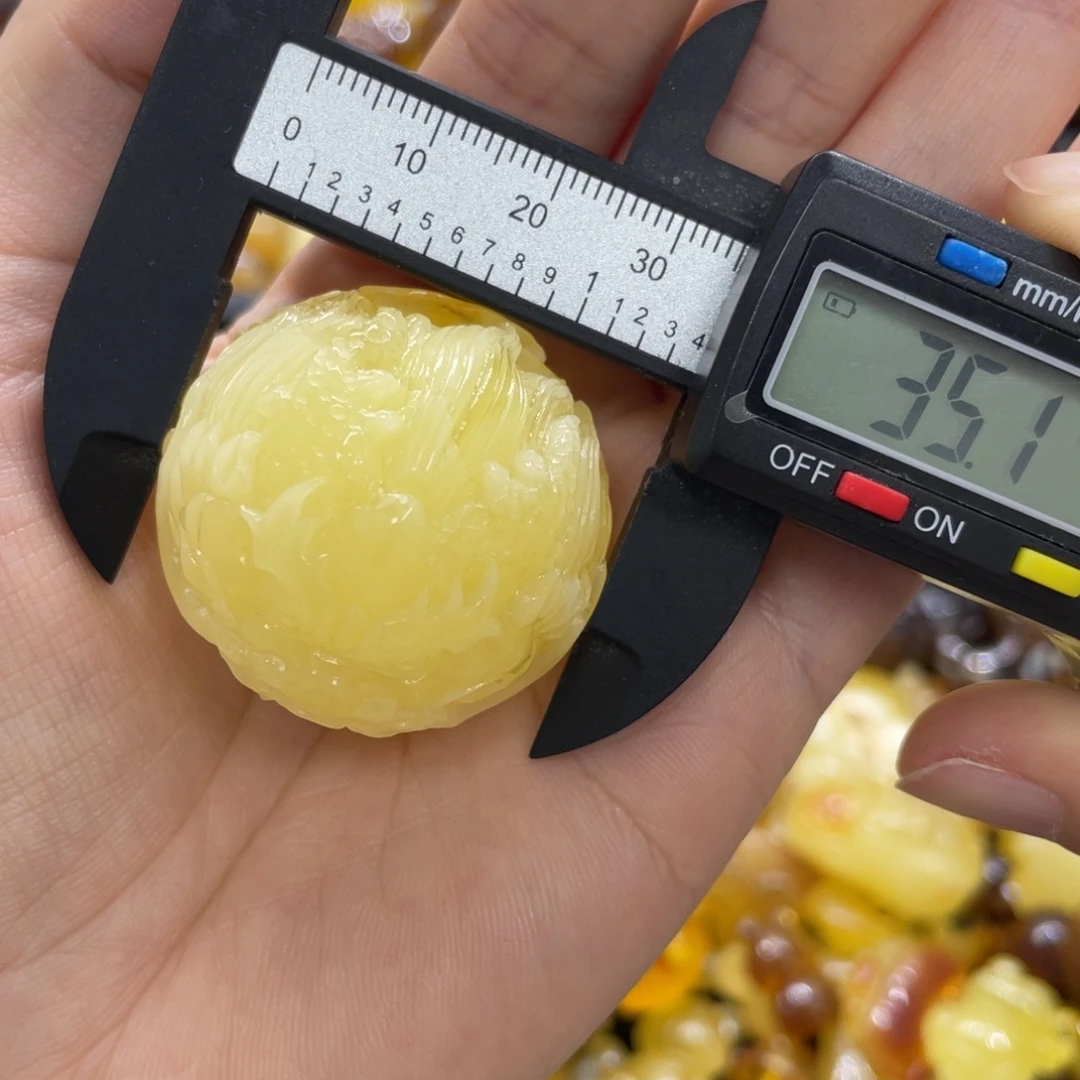 琥珀未镶嵌裸石天然琥珀 蜜蜡龙珠