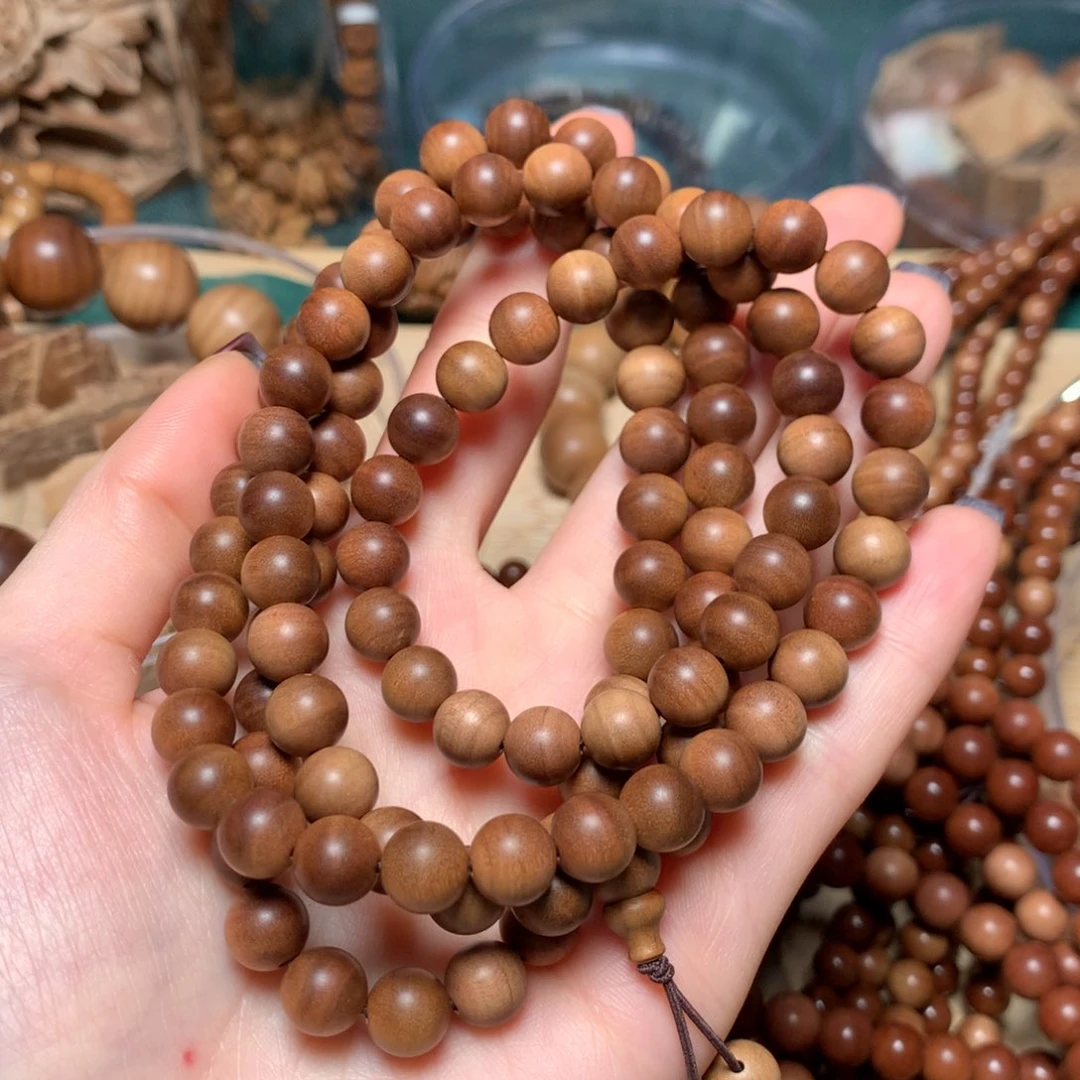檀香木手串/手链迈索尔老山檀8x108雕花料