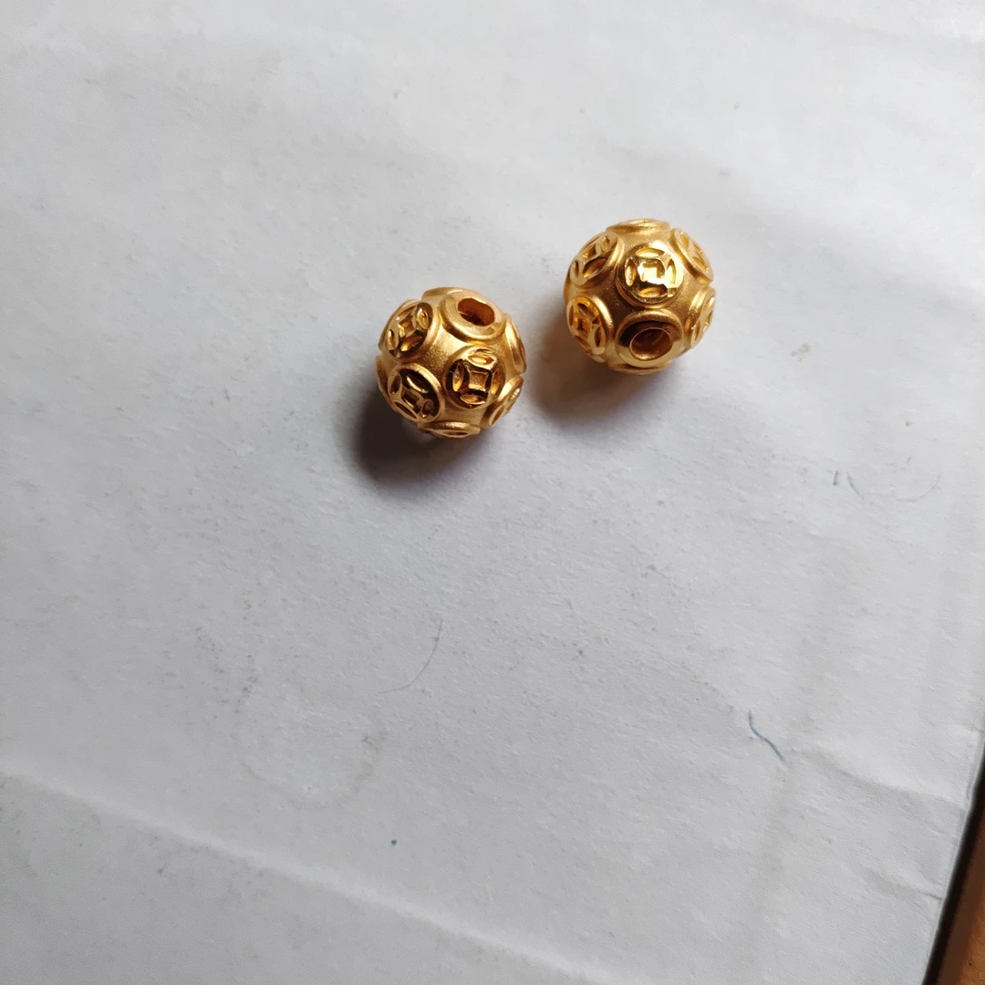 金元宝足金999貔貅珠子首饰