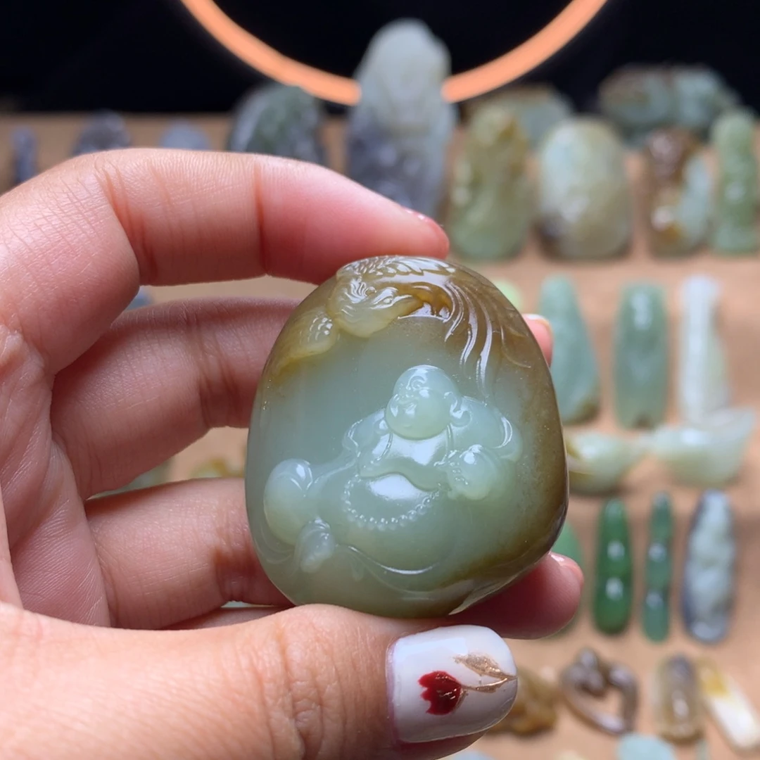 和田玉挂件未镶嵌?*白