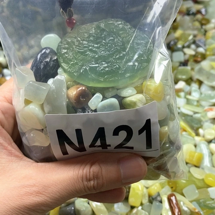 未镶嵌蛇纹石玉鱼缸石