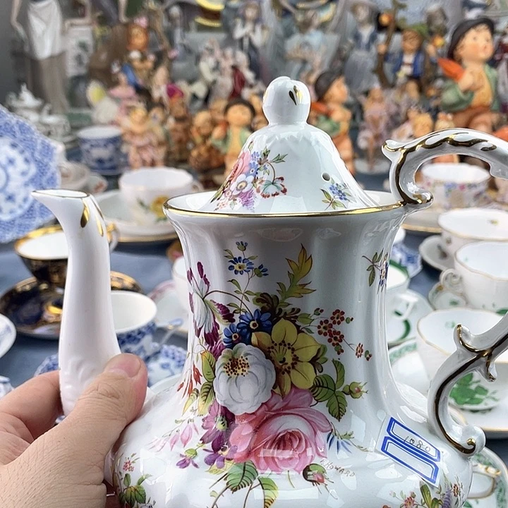 海外中古欧瓷偶小房子