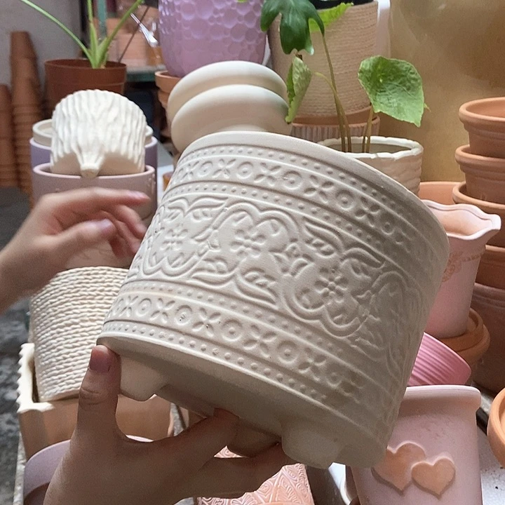 19口15高 三脚波西米亚盆1个