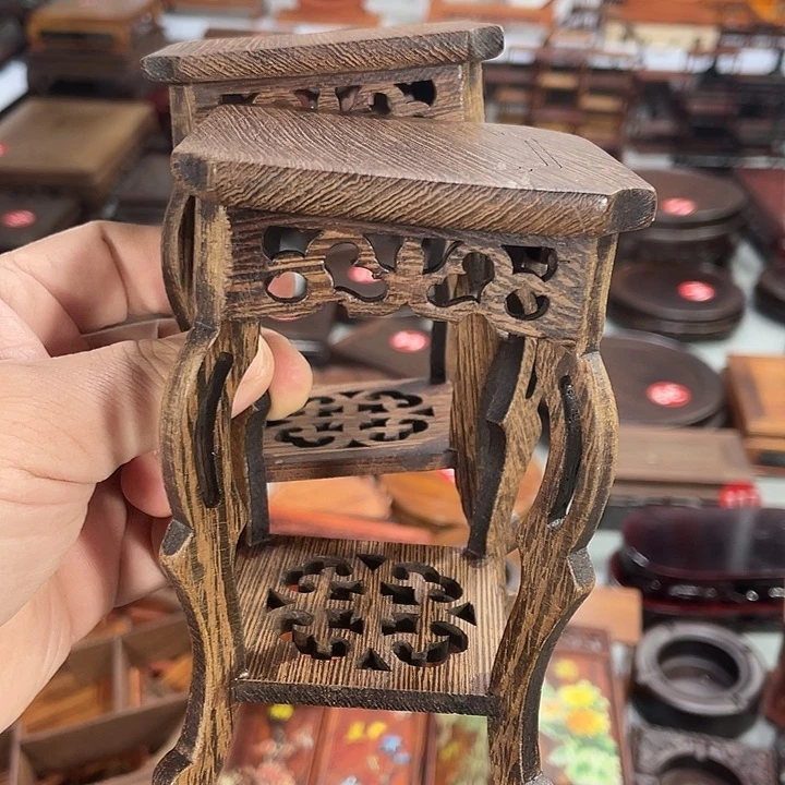 红木底座工艺品紫砂红木底座工艺品2个