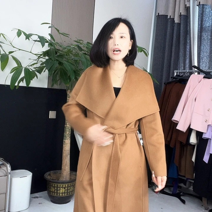 双面呢藏蓝色修身款M码