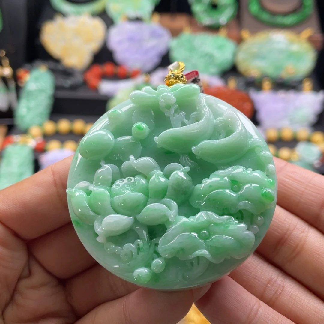 翡翠未镶嵌颈饰代编织