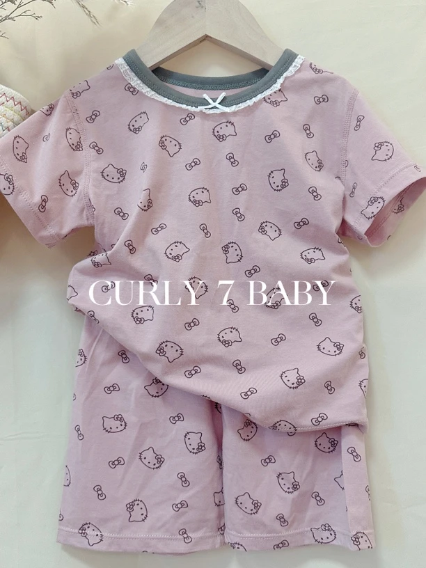 【家居服系列】卡通风居家家居服套装满印夏款短裤洋气