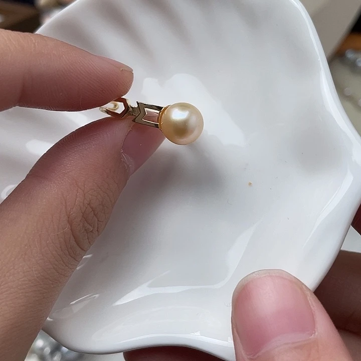 吊坠(不含链)银S925镶嵌海水珍珠