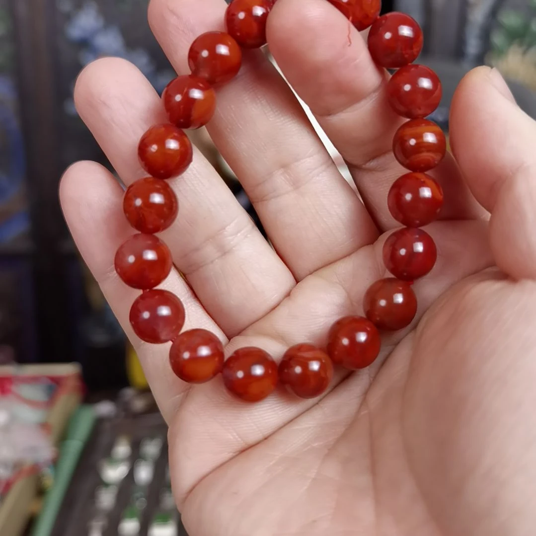 南红玛瑙手链未镶嵌手链