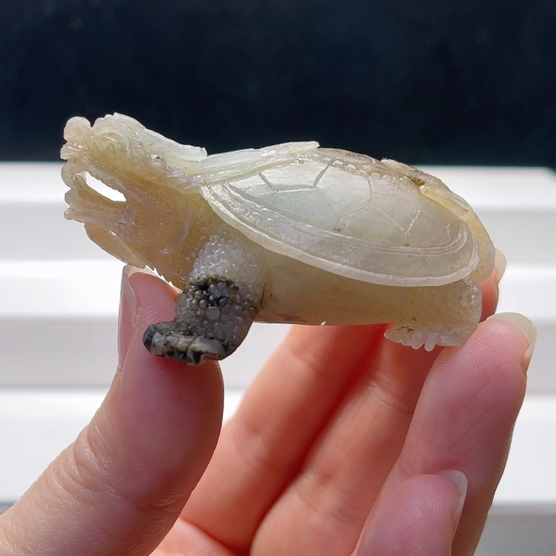 蓝***天独山玉未镶嵌手把件