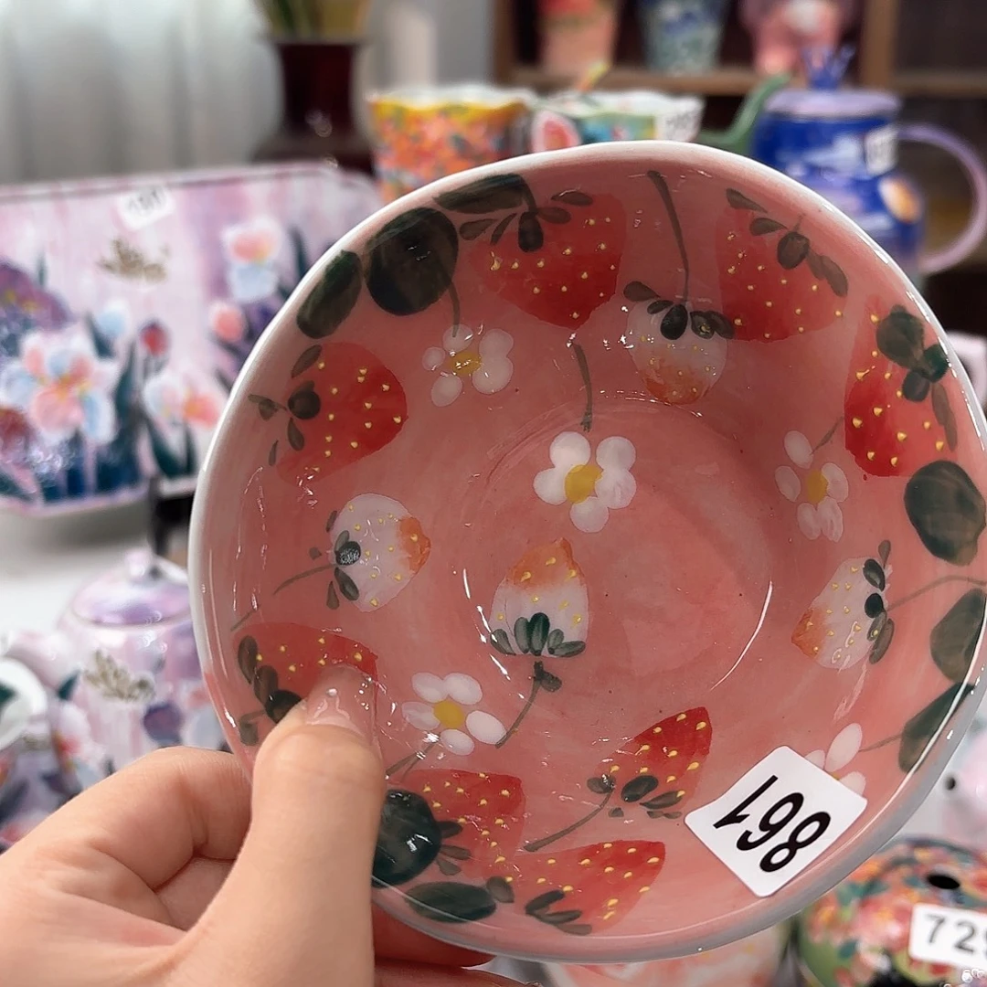 景德镇手绘高温釉下彩陶瓷茶具