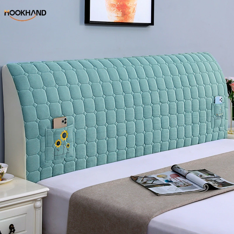 床头罩套大气加厚全包床头靠垫新款向日葵上档次装饰床头遮丑代发