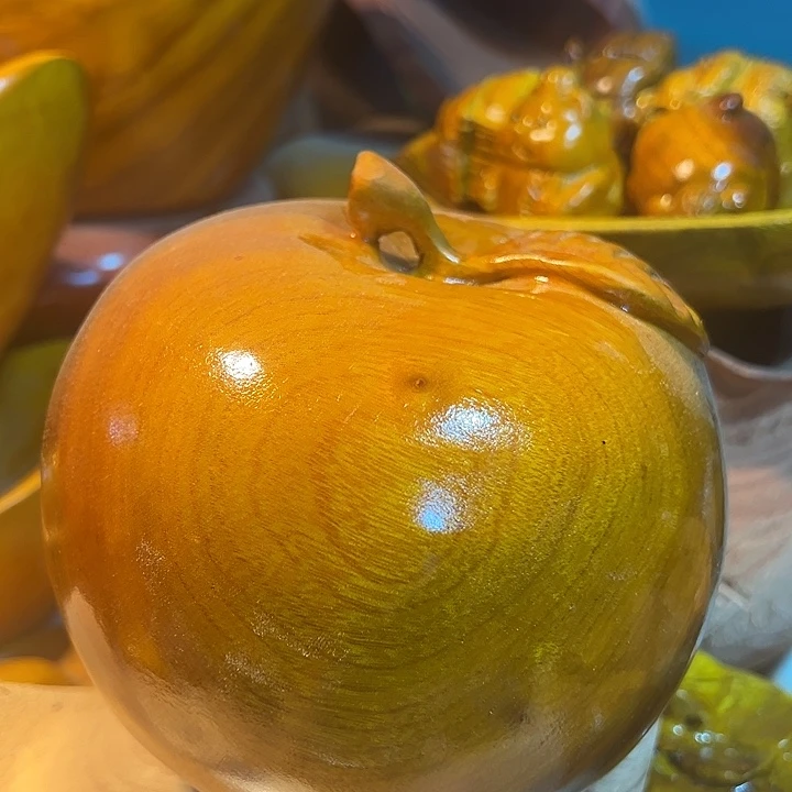 木香樟木15cm苹果一个成品