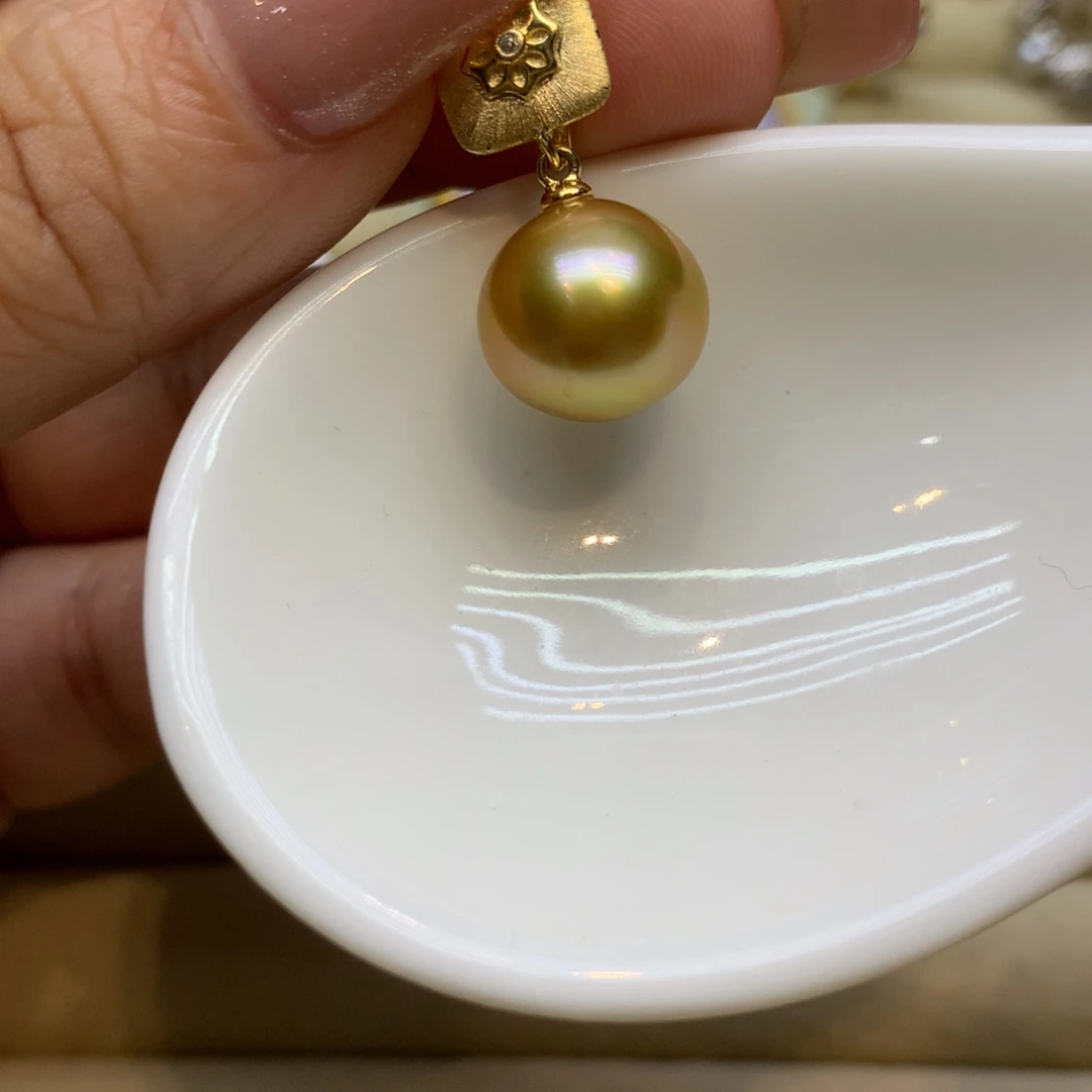 颈饰银S925镶嵌海水珍珠