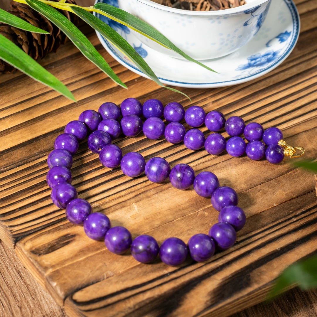 世间臻宝-传承|18K金舒俱来帝王紫项链/P7703/多样性发