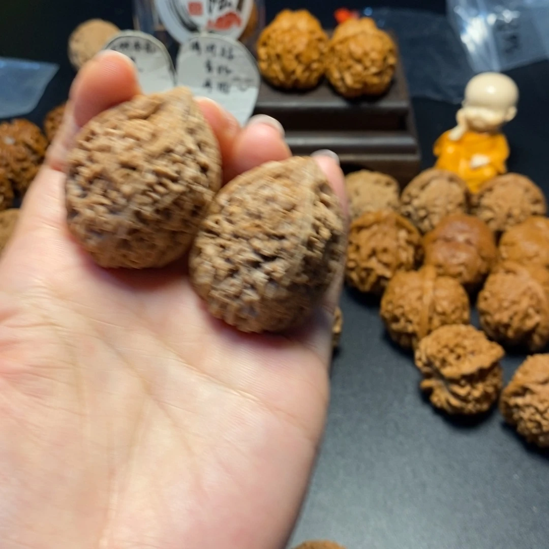 文玩核桃把件纯***鸠78号大蒜头31尺