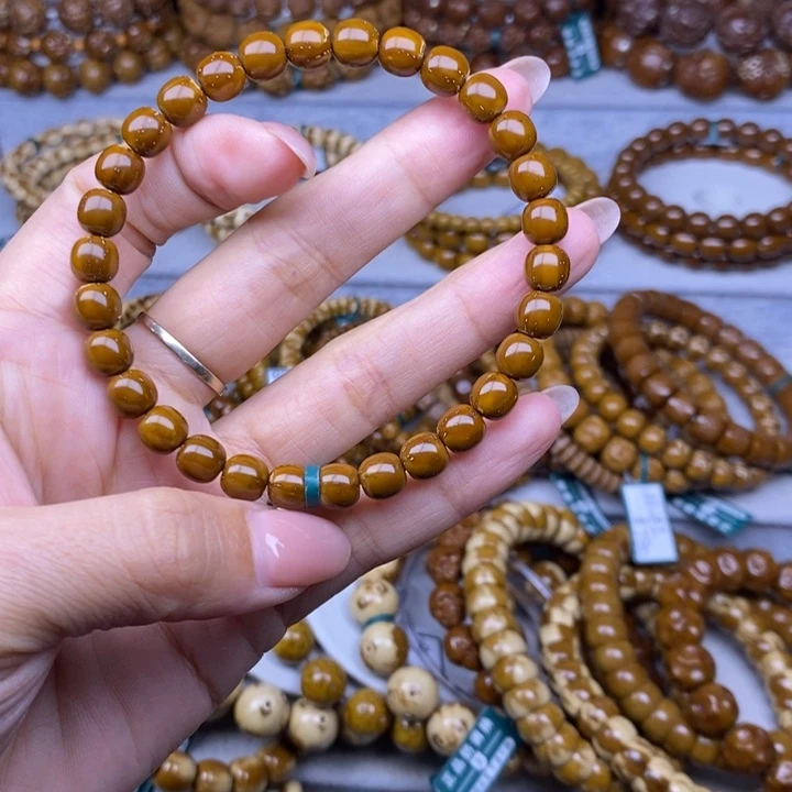 手串紫金鼠实心枣珠7