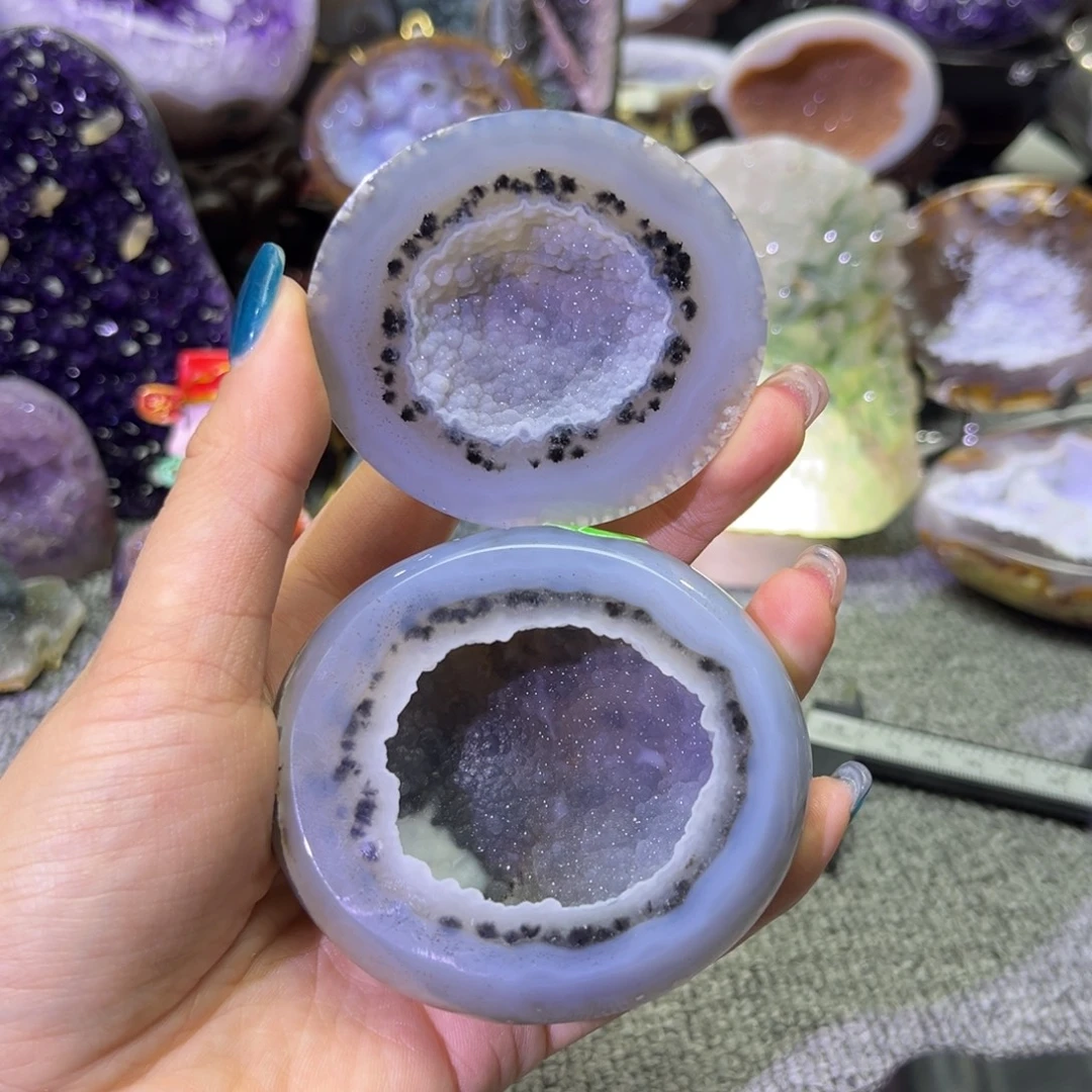 紫晶未镶嵌摆件聚宝盆