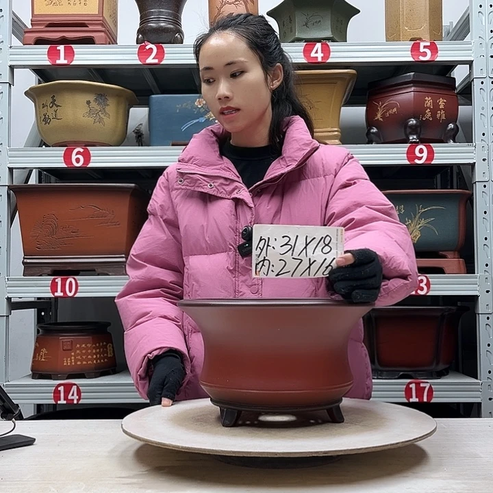 紫砂花盆紫砂花盆