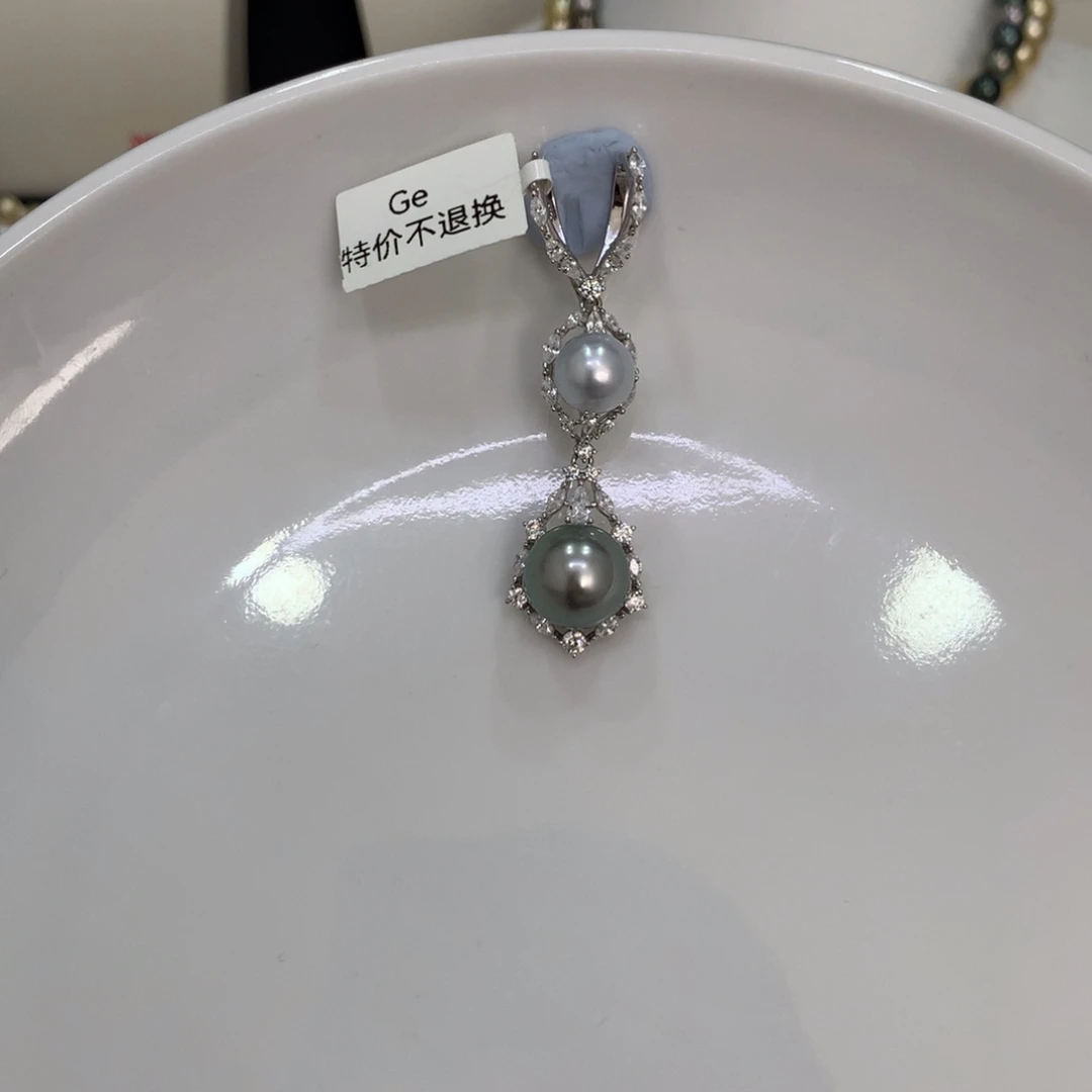海水珍珠未镶嵌颈饰海水珍珠吊坠10-13.2mm丸 福利款不退不换