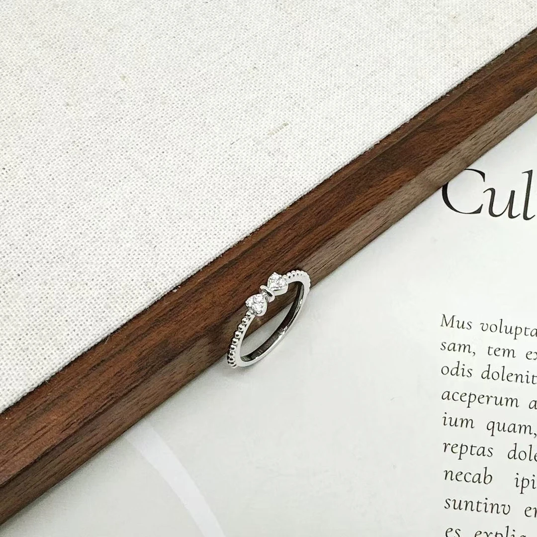 云珑铂金 铂金PT950蝴蝶结戒指