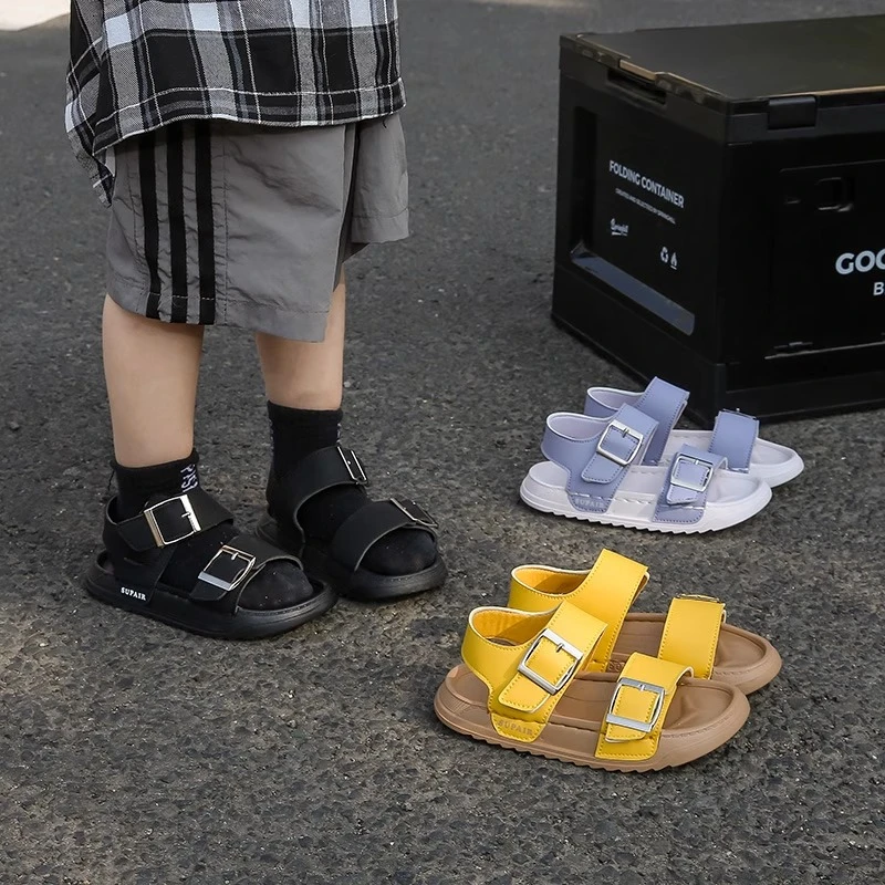 ABC女童鞋凉鞋2025年新款夏季软底儿童百搭凉拖小女孩休闲沙滩鞋