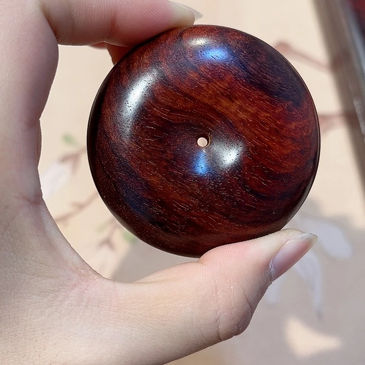 檀香紫檀（小叶紫檀）平安扣琴料直径5.6