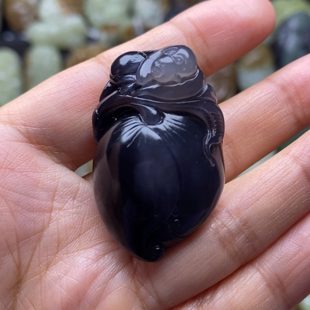 吊坠(不含链)未镶嵌和田玉（糖玉）