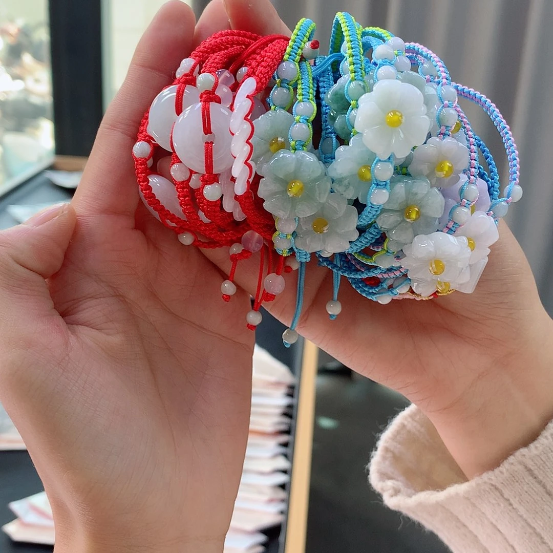 未镶嵌手链翡翠多样性发一