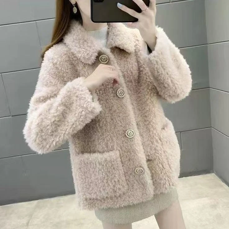 2025秋冬新款皮毛一体颗粒毛外套（直播间专用链接701—800）