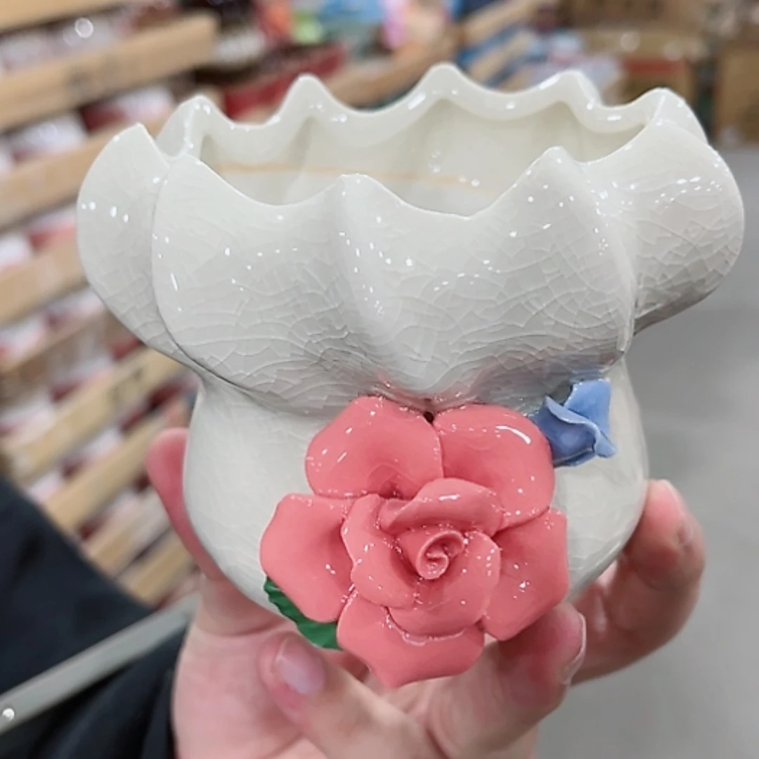 【闪购商品】陶瓷花盆凑单福利满10元发货！