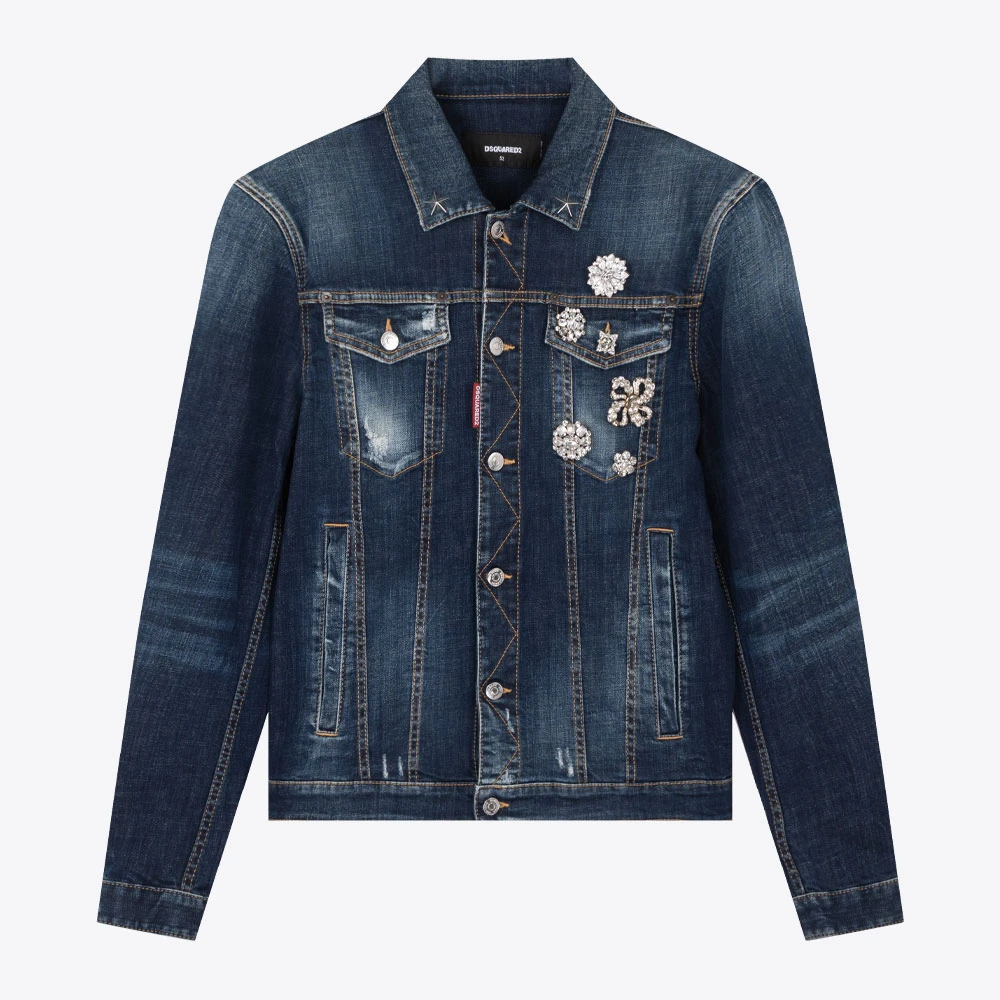 DSQUARED2 D2二次方男牛仔夹克外套S74AM1139S30664470