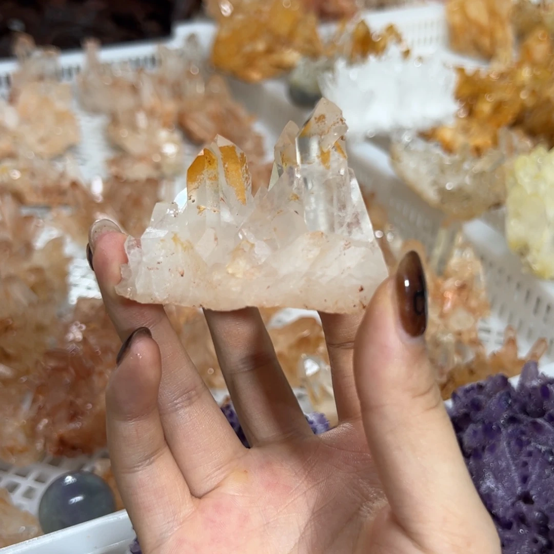 鱼***下未镶嵌珠宝半成品水晶